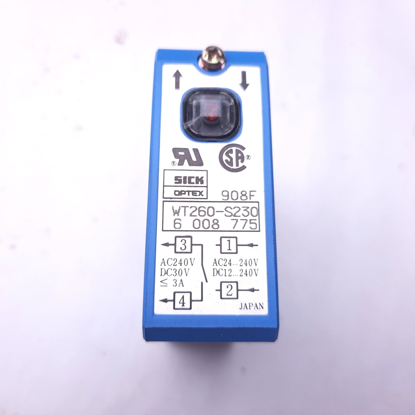 New Other Sick WT260-S230 Photoelectric Proximity Sensor 5mm-1.7m Range SPST 24-240VAC/DC