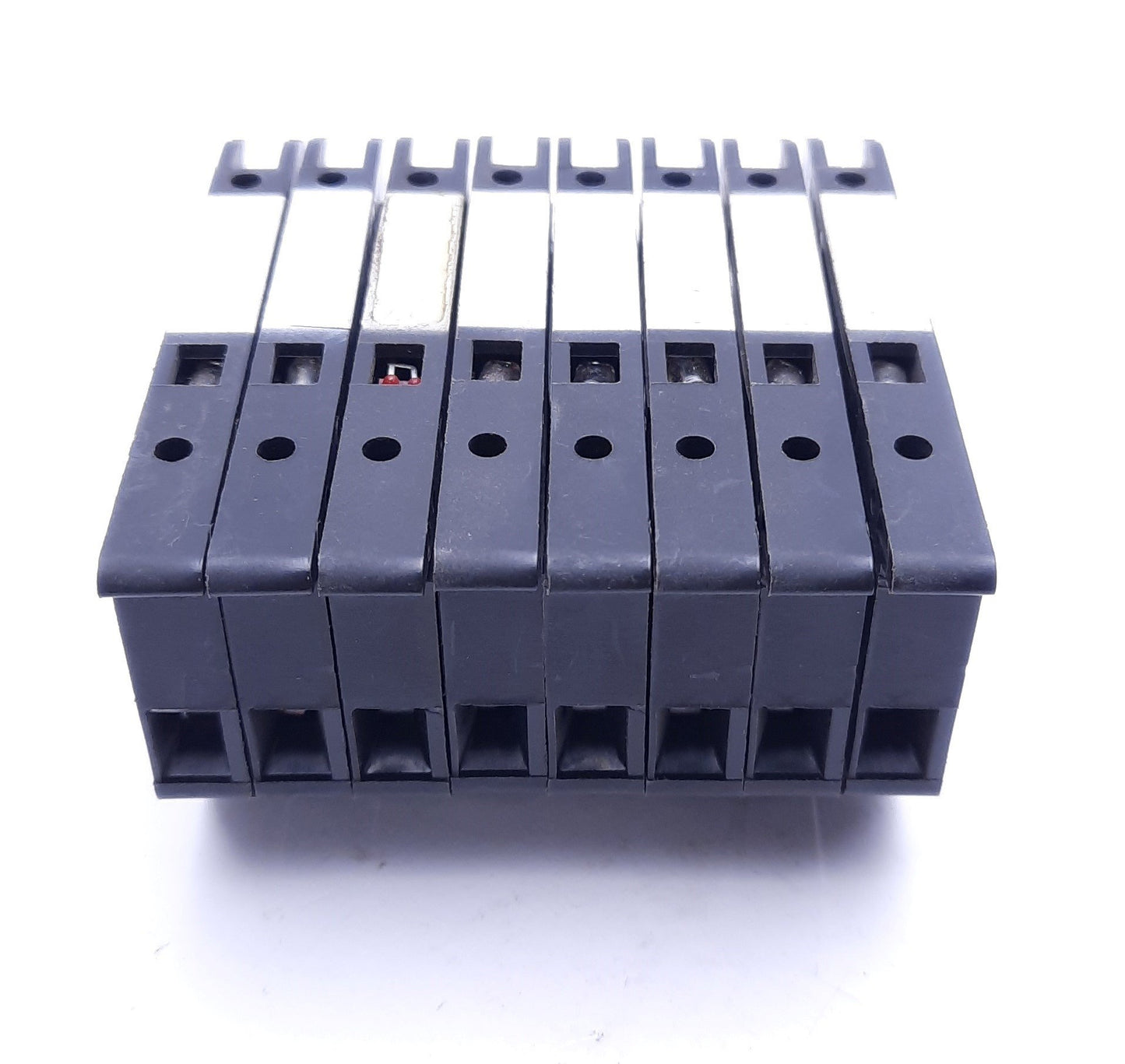 Used Lot of 8 Allen-Bradley 1492 Style H Fuse Holder Terminal Blocks 300V 15A