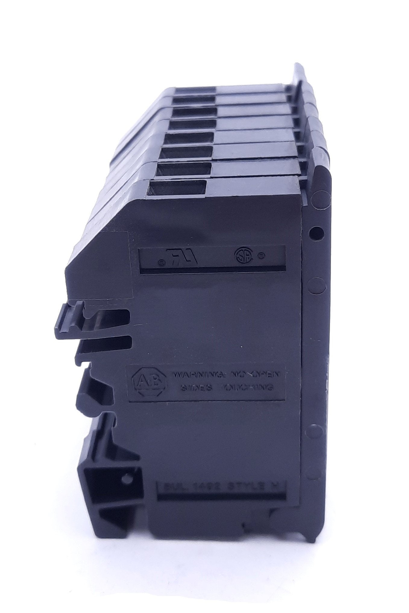 Used Lot of 8 Allen-Bradley 1492 Style H Fuse Holder Terminal Blocks 300V 15A
