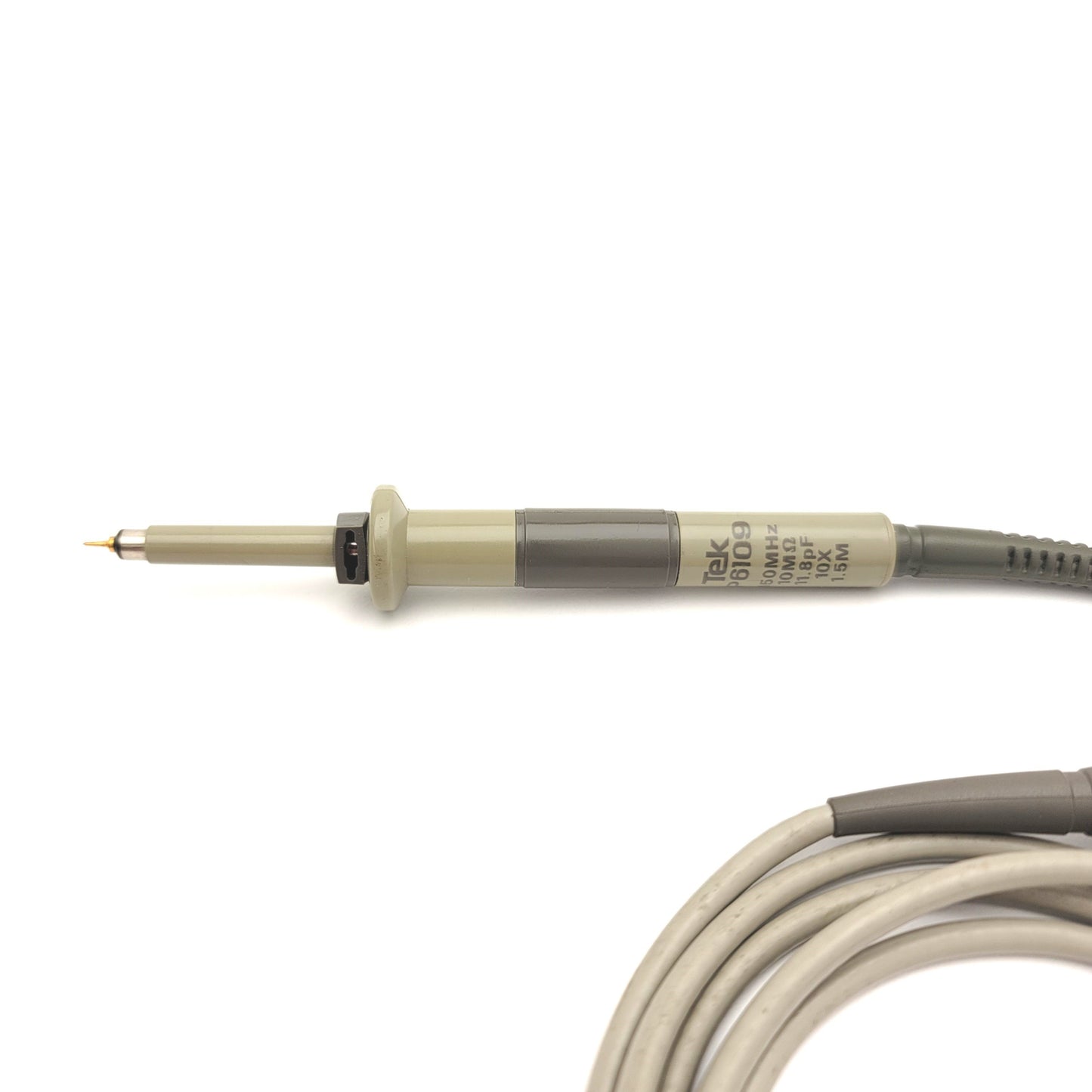 Used Tektronix TEK P6109 10X Passive Oscilloscope Probe, 150MHz, 10MΩ, 11.8pF, 1.5M