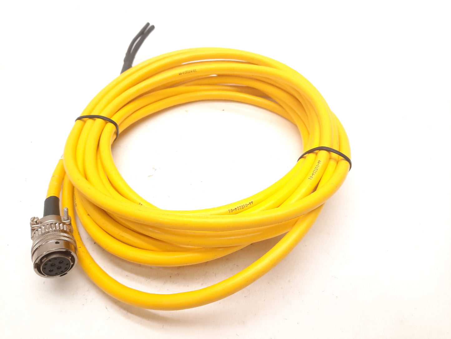 Used Parker 71-015017 Motor Power & Hall Effect Cable, MS Round 12-Pin, 24' Long