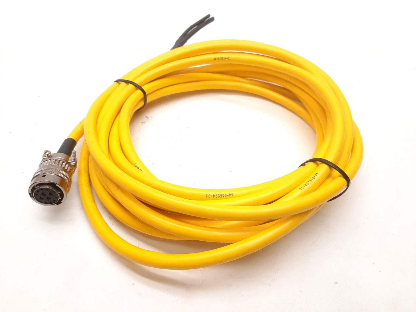 Used Parker 71-015017 Motor Power & Hall Effect Cable, MS Round 12-Pin, 24' Long