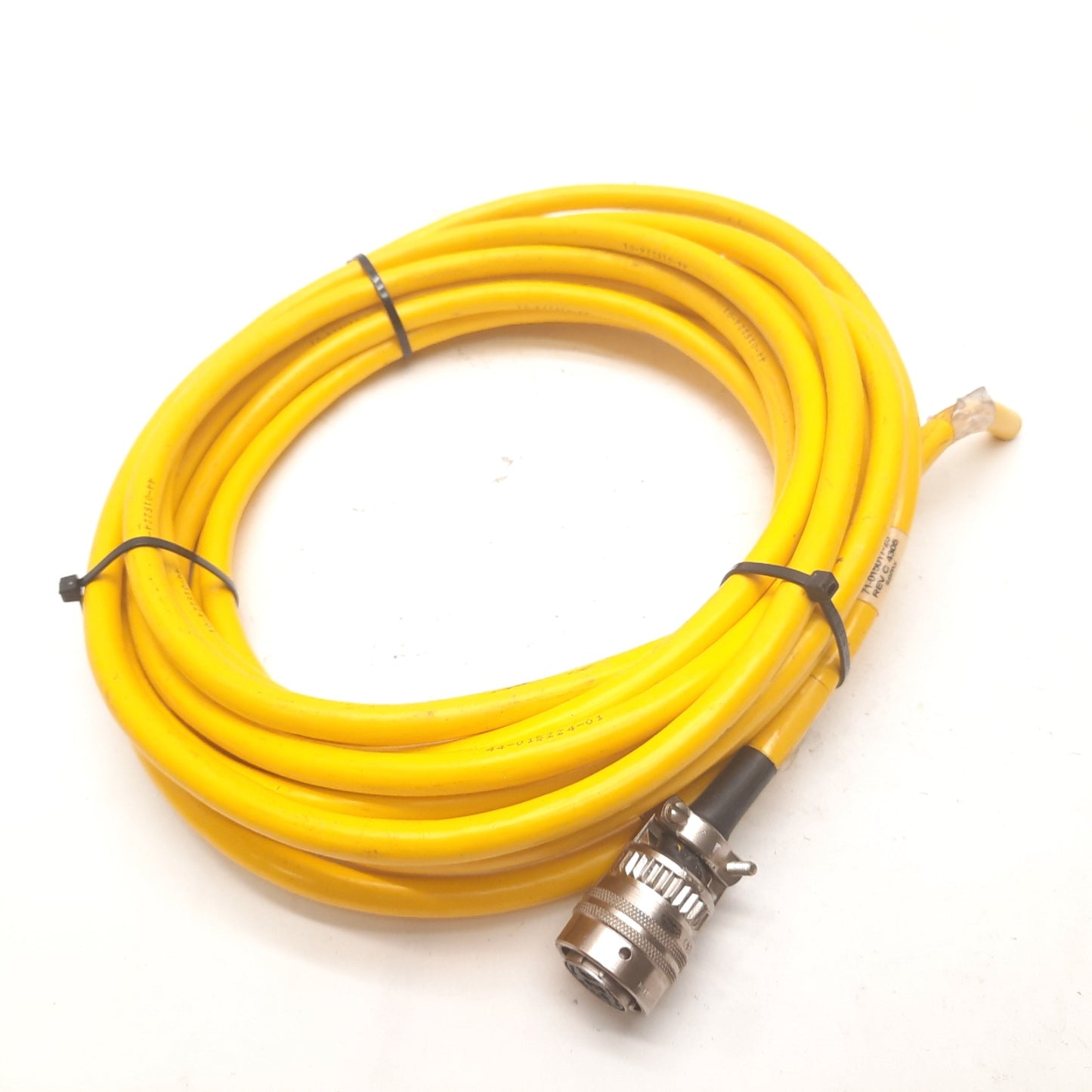 Used Parker 71-015017 Motor Power & Hall Effect Cable, MS Round 12-Pin, 23' Long