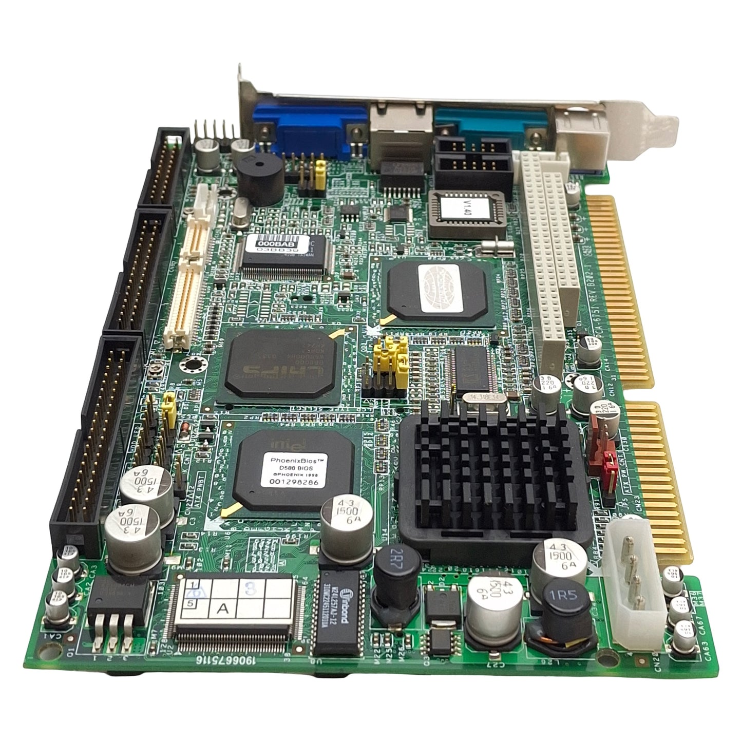 Used Advantech PCA-6751 Single Board Computer, Intel 266MHz MMX, 64MB RAM, PICMG1.0