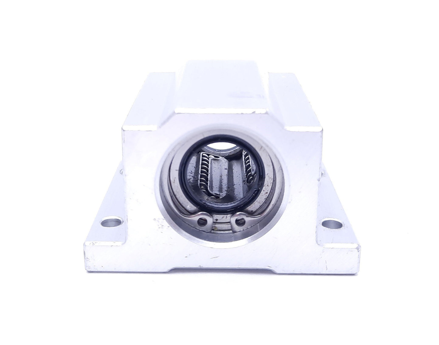 Used Warner Electric SWA-08 Bushing Block, 14mm Shaft Diameter, 4mm Screw Mounts