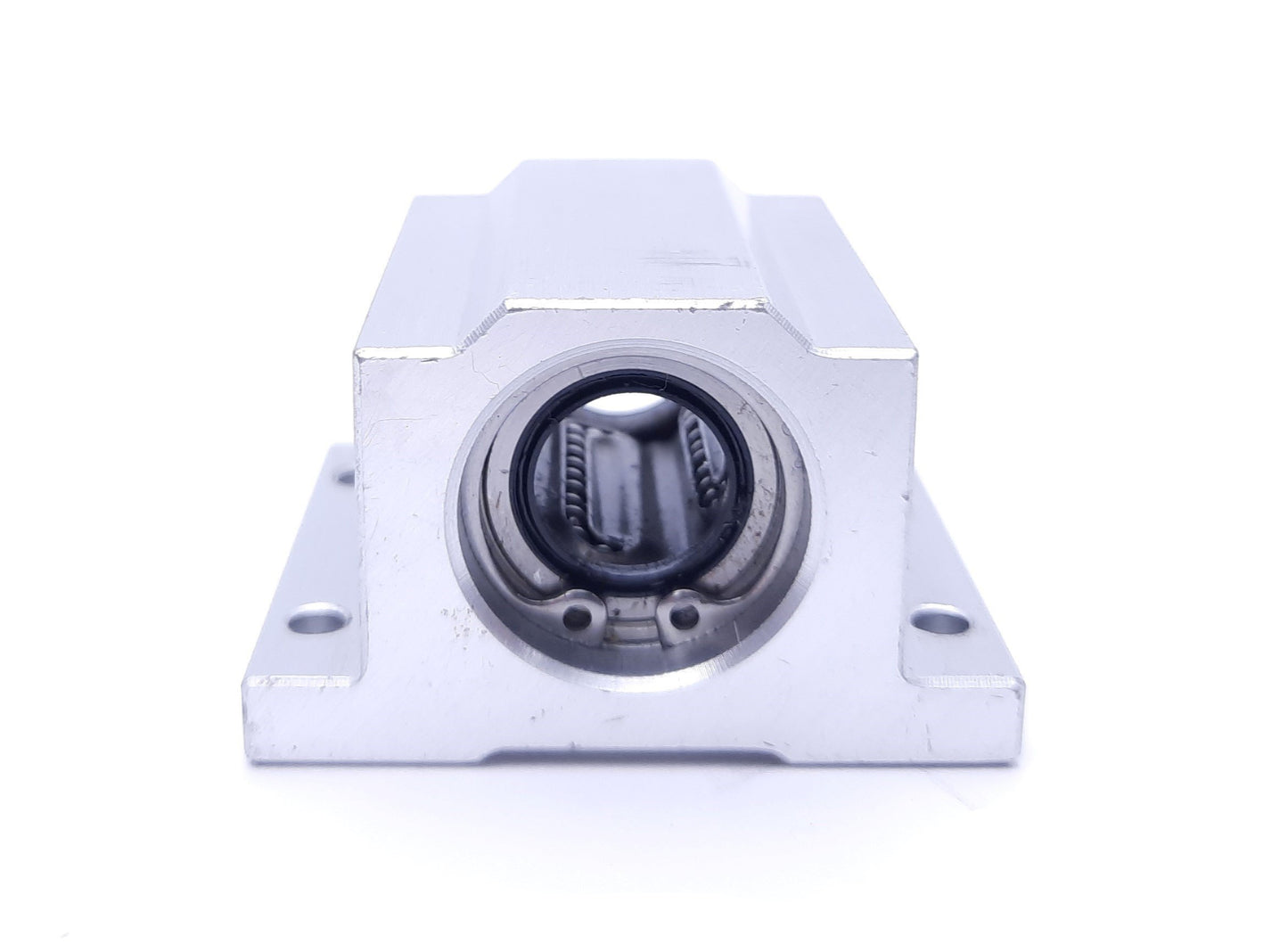 Used Warner Electric SWA-08 Bushing Block, 14mm Shaft Diameter, 4mm Screw Mounts