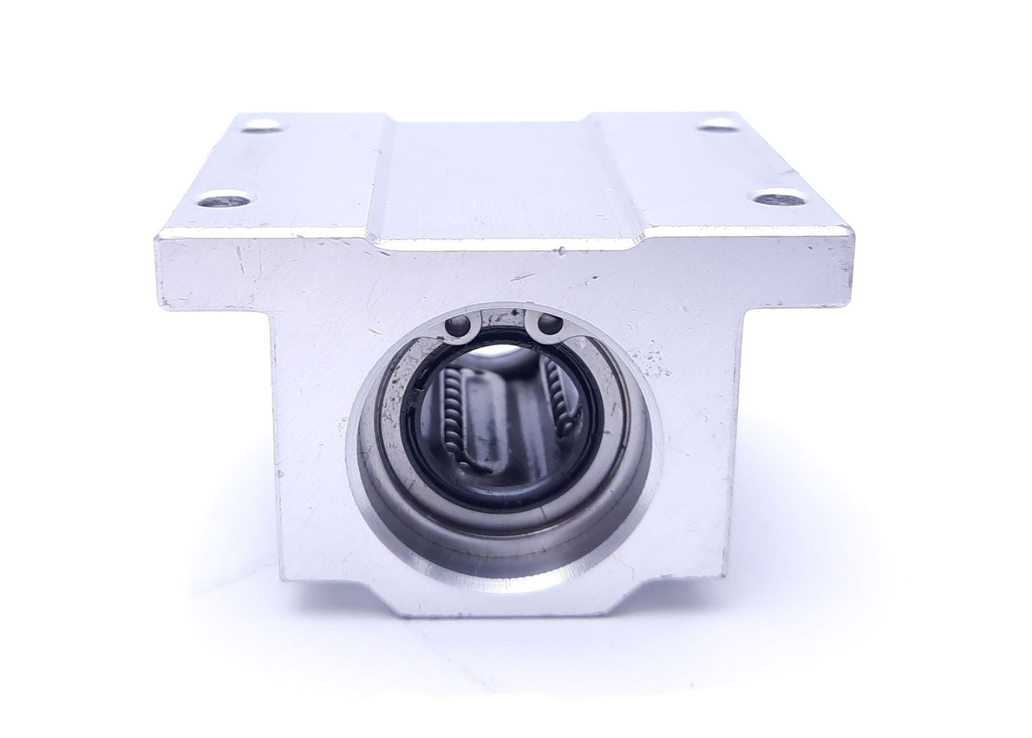 Used Warner Electric SWA-08 Bushing Block, 14mm Shaft Diameter, 4mm Screw Mounts