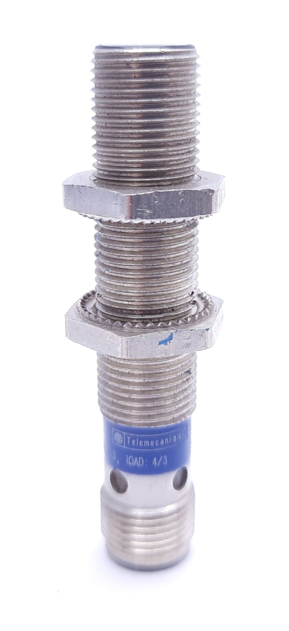Used Telemecanique XS 1M12 PA370D Cylindrical Inductive Proximity Sensor, 12-48 VDC