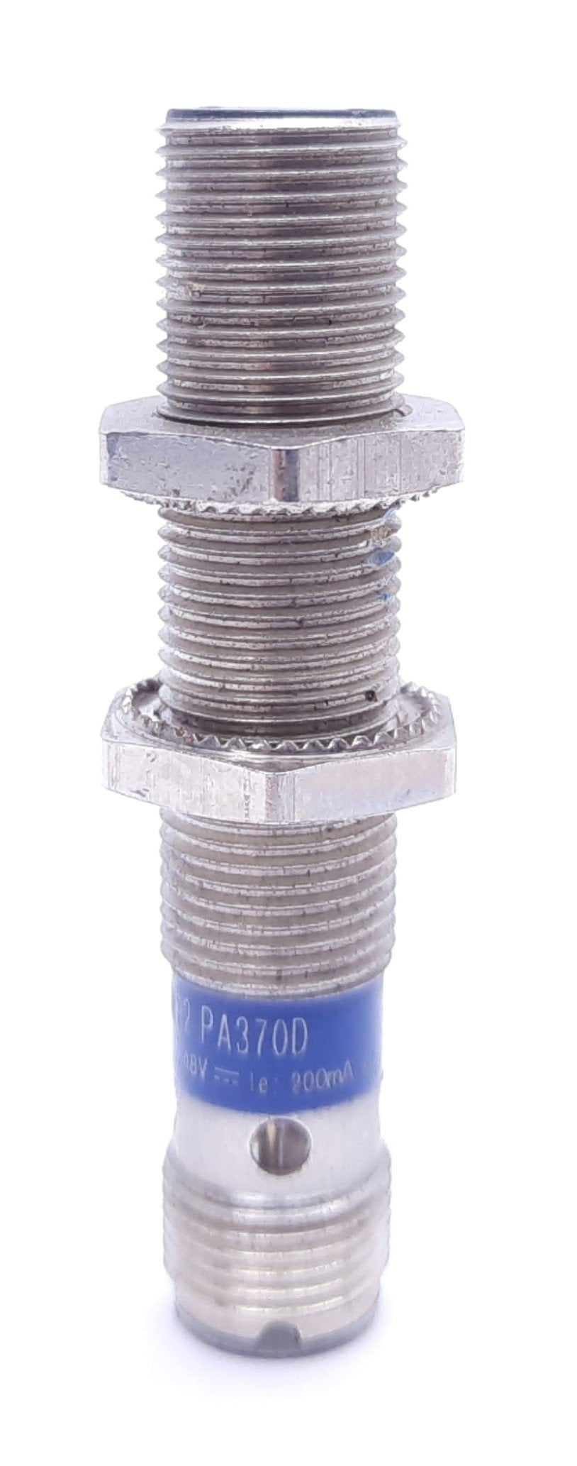 Used Telemecanique XS 1M12 PA370D Cylindrical Inductive Proximity Sensor, 12-48 VDC