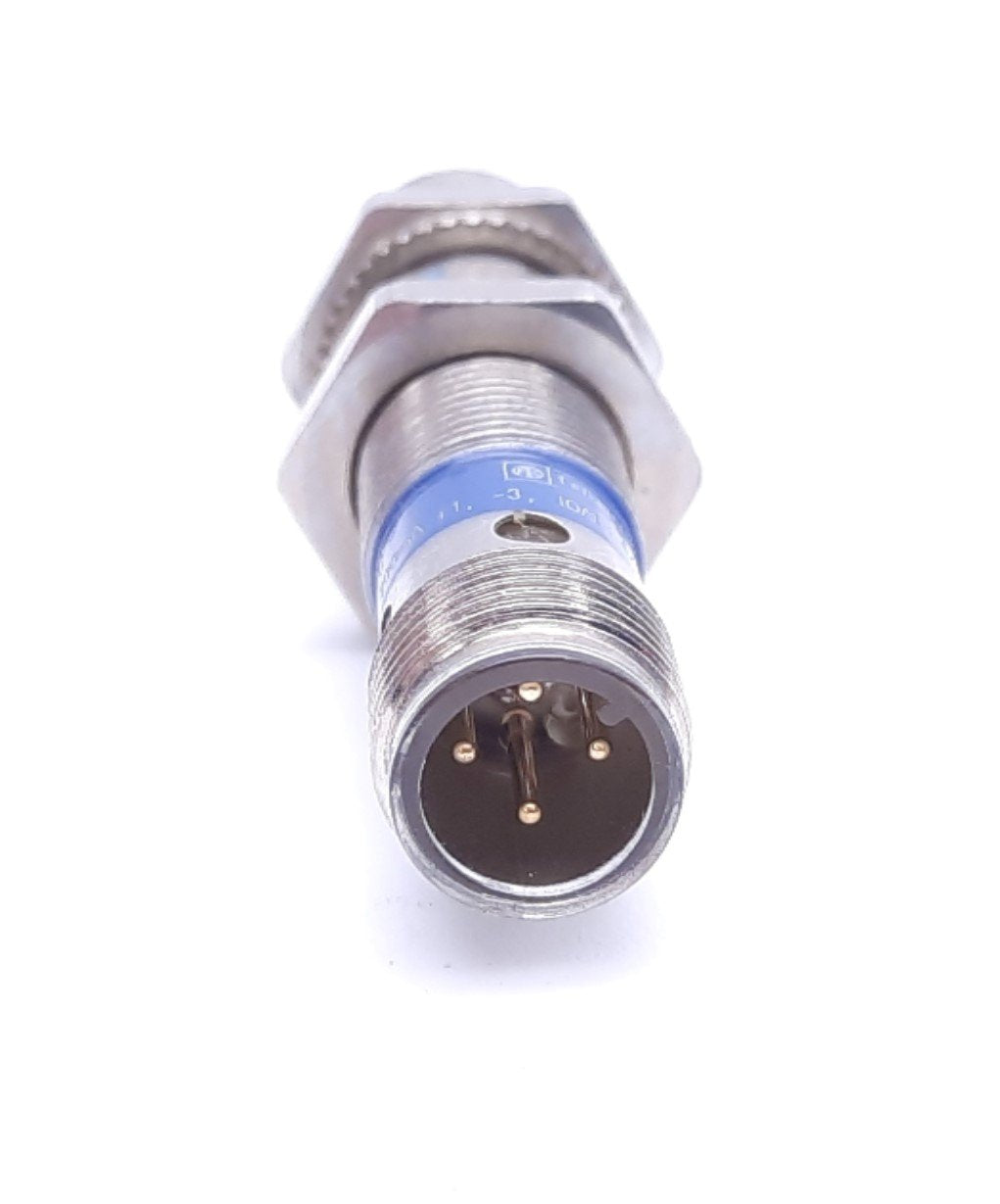 Used Telemecanique XS 1M12 PA370D Cylindrical Inductive Proximity Sensor, 12-48 VDC