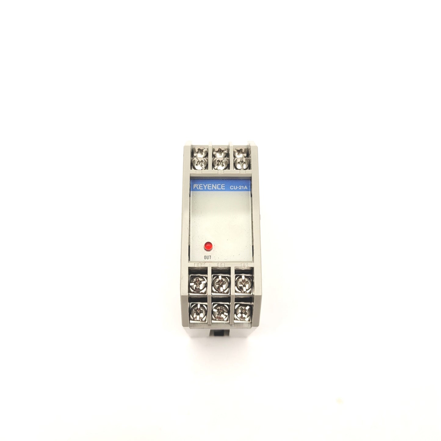 Used Keyence CU-21A Photoelectric Control Unit, DIN Rail Mount, 2 Inputs, 12VDC Out