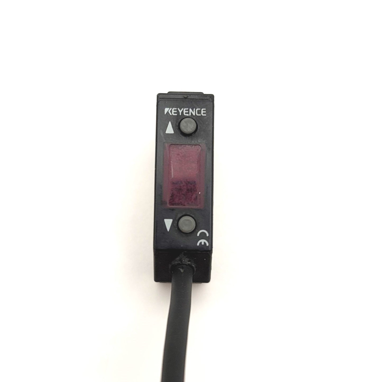 Used Keyence PZ-V15 Photoelectric Sensor, 10" Cable, 5-100mm Detecting, 12-24VDC
