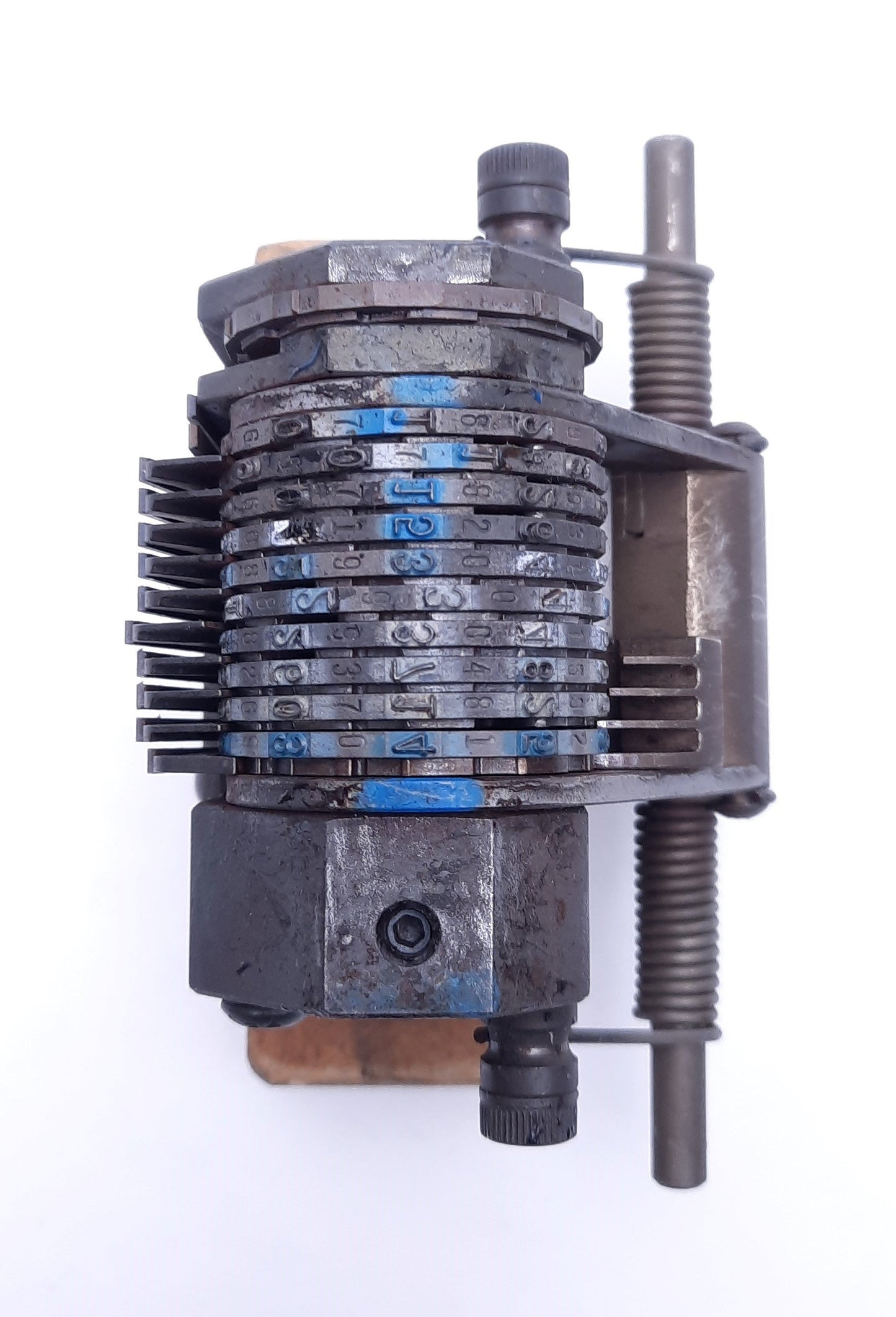 Used Numberall A5205A99NS Automatically Advancing Numerical Stamp Head Roller