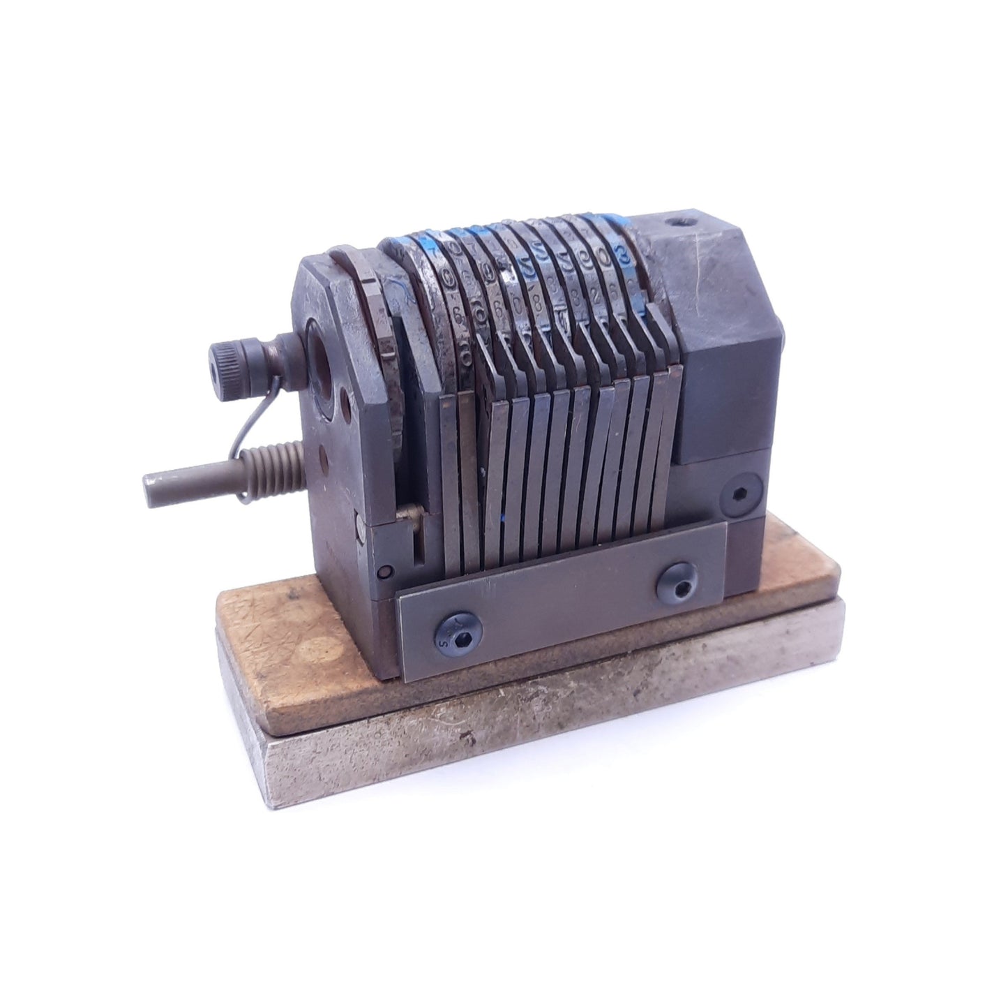 Used Numberall A5205A99NS Automatically Advancing Numerical Stamp Head Roller