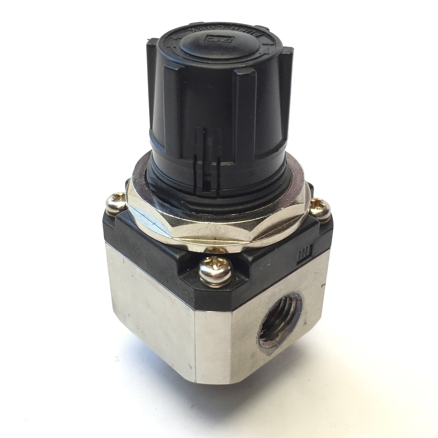Used SMC SRH3000-N02 Clean Air Stainless Steel SS Regulator, 0.01-0.2MPa, 1/4" NPT