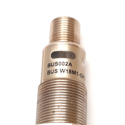 Used BALLUFF BUS002A Ultrasonic Sensor 30-350mm Range PNP/NPN NO/NC M18x1.0 10-30VDC