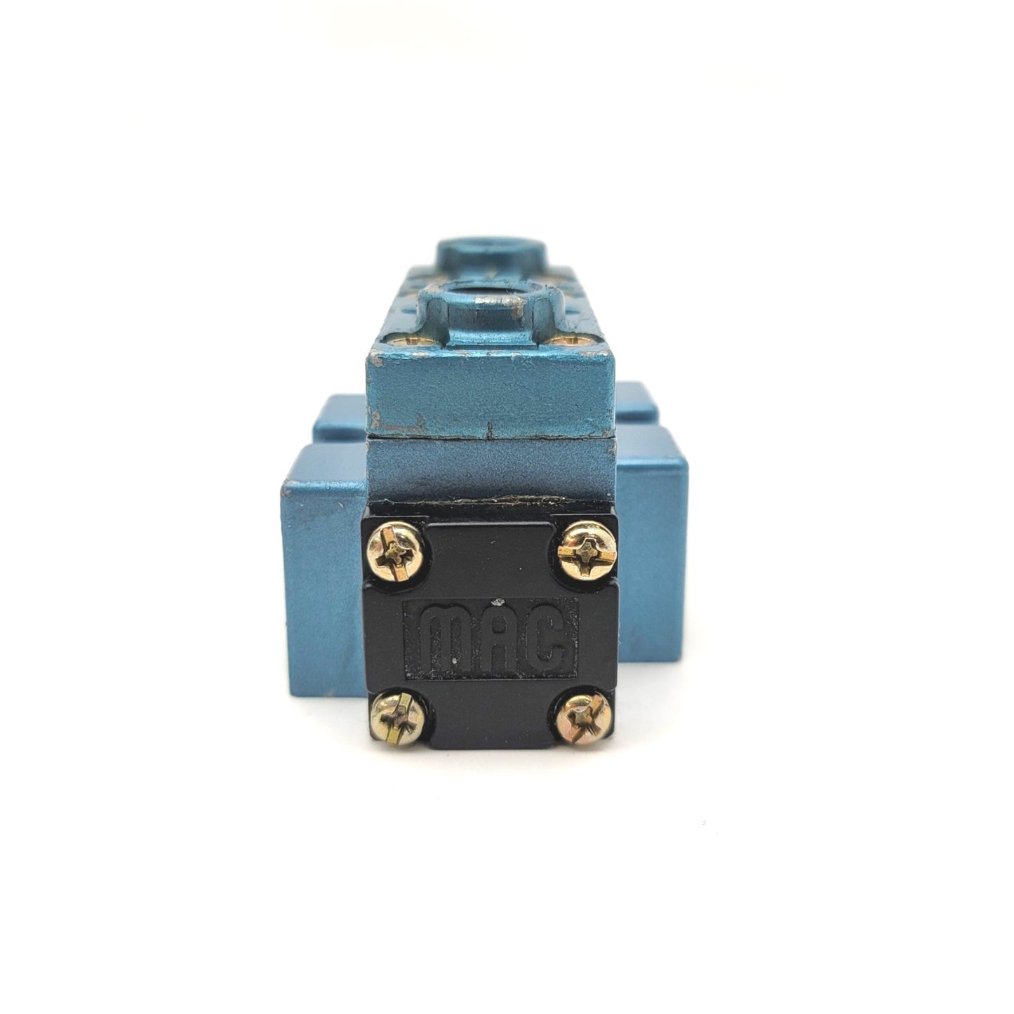 Used MAC 922B-RA Air Pilot Solenoid Valve, Vac-150psi, Double Operator, 4-Way 2-Pos