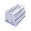 Used Lot of 10 Sprecher & Schuh V7-W4 Terminal Blocks, Gray, 600V, 30A, DIN Rail