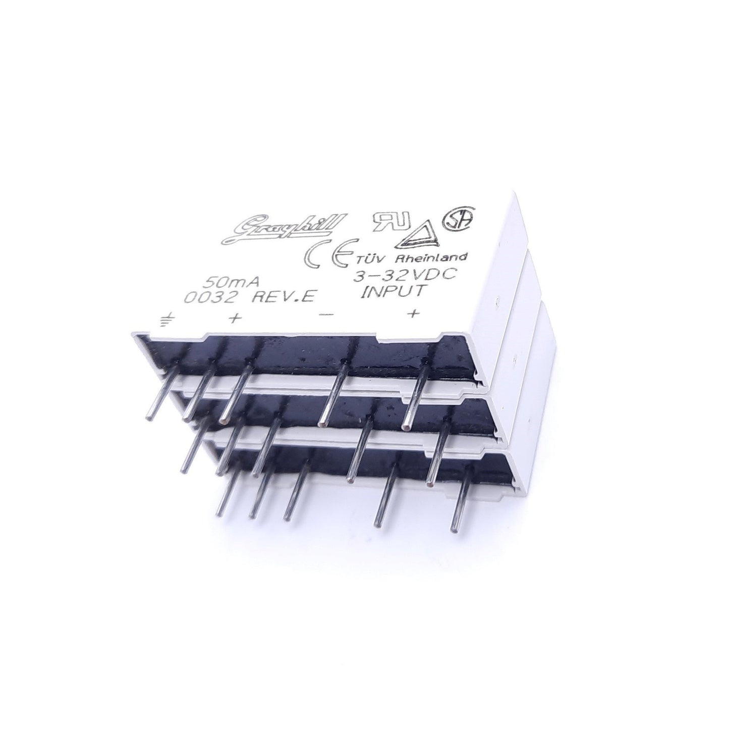 Used Lot of 3 Grayhill 70M-IDC5 Relays, 3-32 VDC Input, 5 VDC Output, 50mA