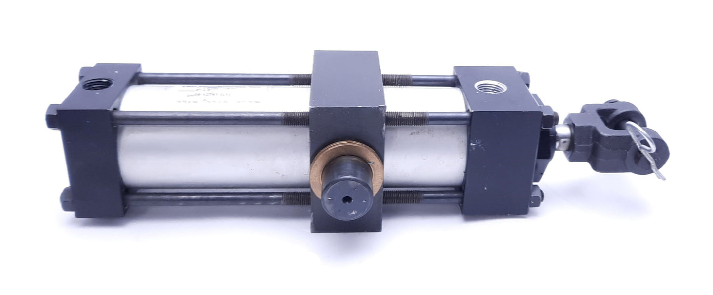 Used TRD (Bimba) 06-12761 Pneumatic Cylinder, 2" x 6" Bore/Stroke, 250 PSI, 3/8" NPT