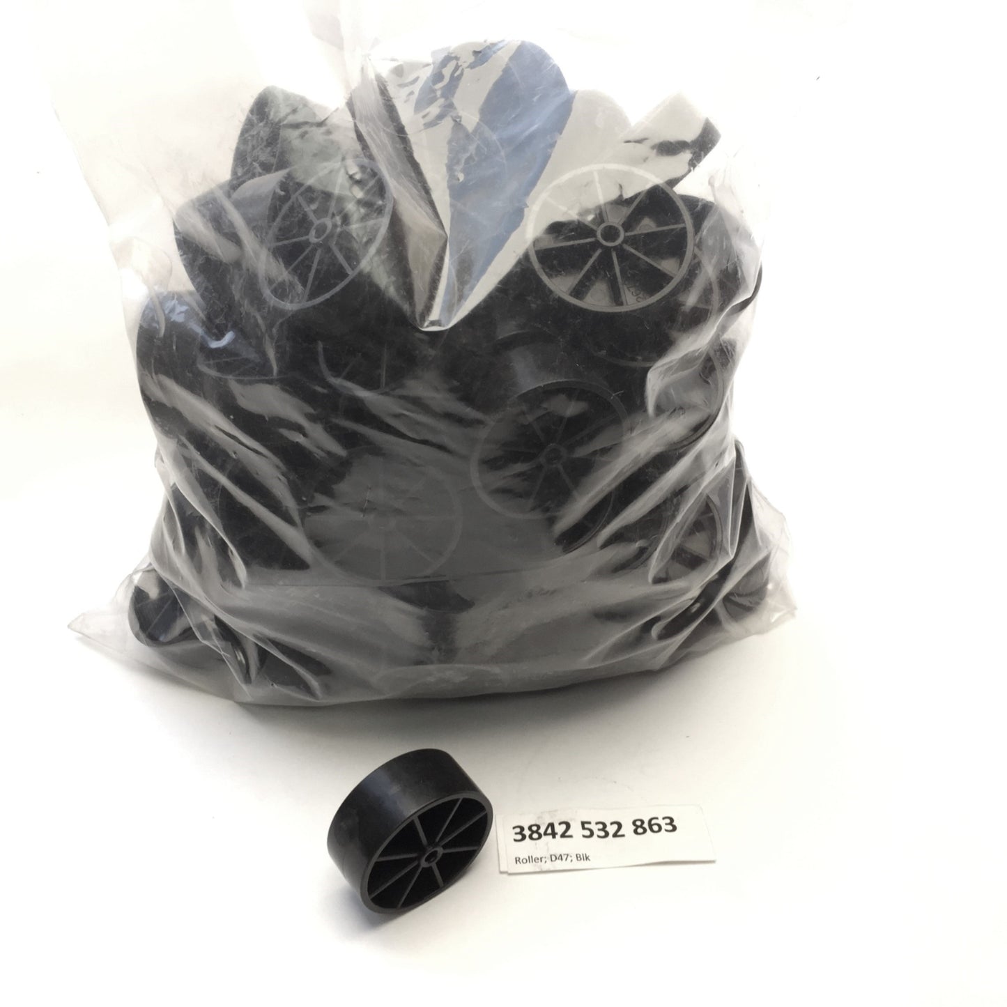 New Bosch Rexroth 3842532863 Lean Rack Systems D47 Black Roller & 3842532885 Carrier