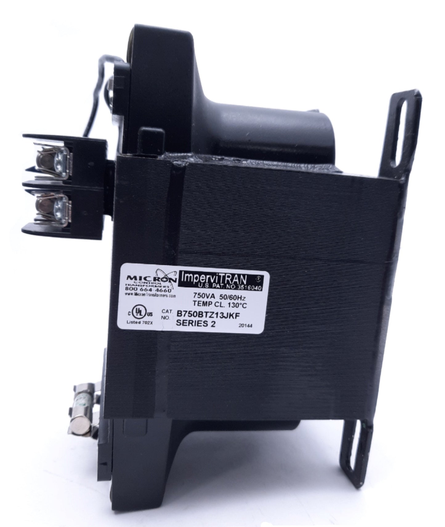 Used Micron ImperviTRAN B750BTZ13JKF Series 2 Industrial Control Transformer, 750 VA