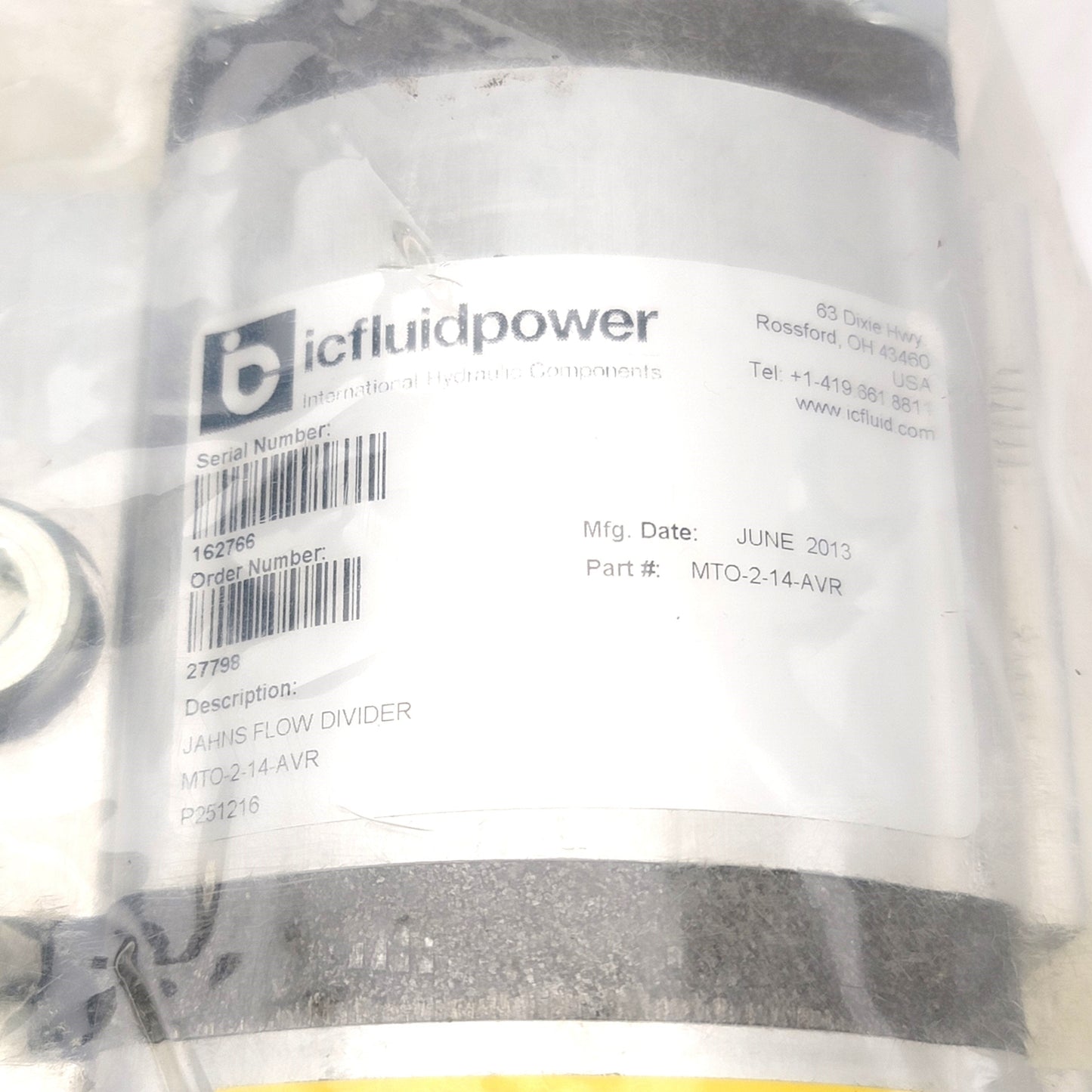 New Jahns Hydraulik MTO-2-14-AVR Flow Divider 2 Section, 14 cm³/Rev, 130-280 bar