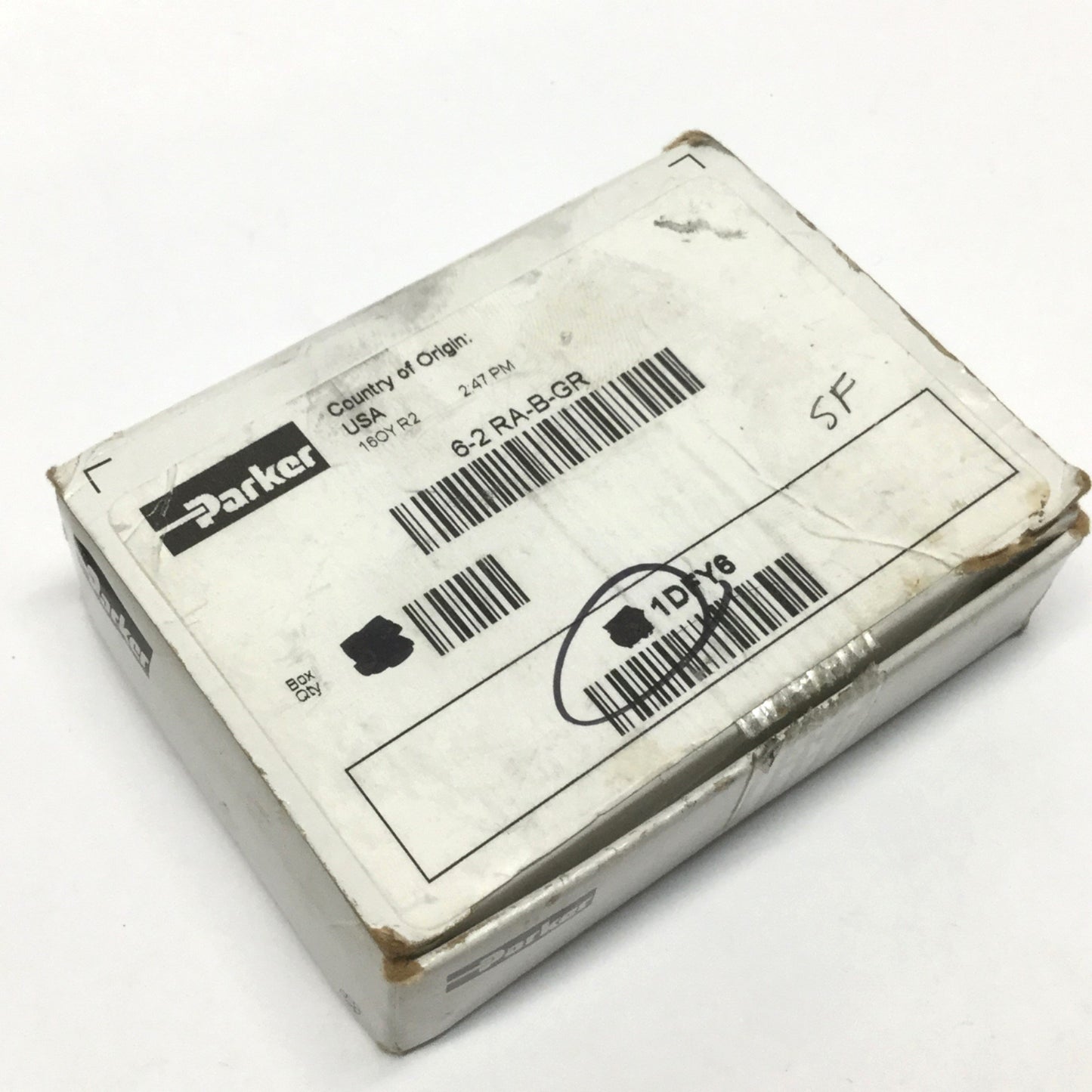 New – Open box Lot of 6 Parker 6-2 RA-B Brass Pipe Reducing Adapter Fitting 3/8" x 1/8" NPT