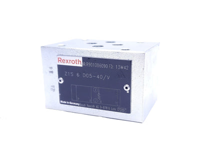 New – Open box Rexroth Z1S 6 D05-40/V Hydraulic Check Valve, Pressure: 350 Bar/5076 PSI