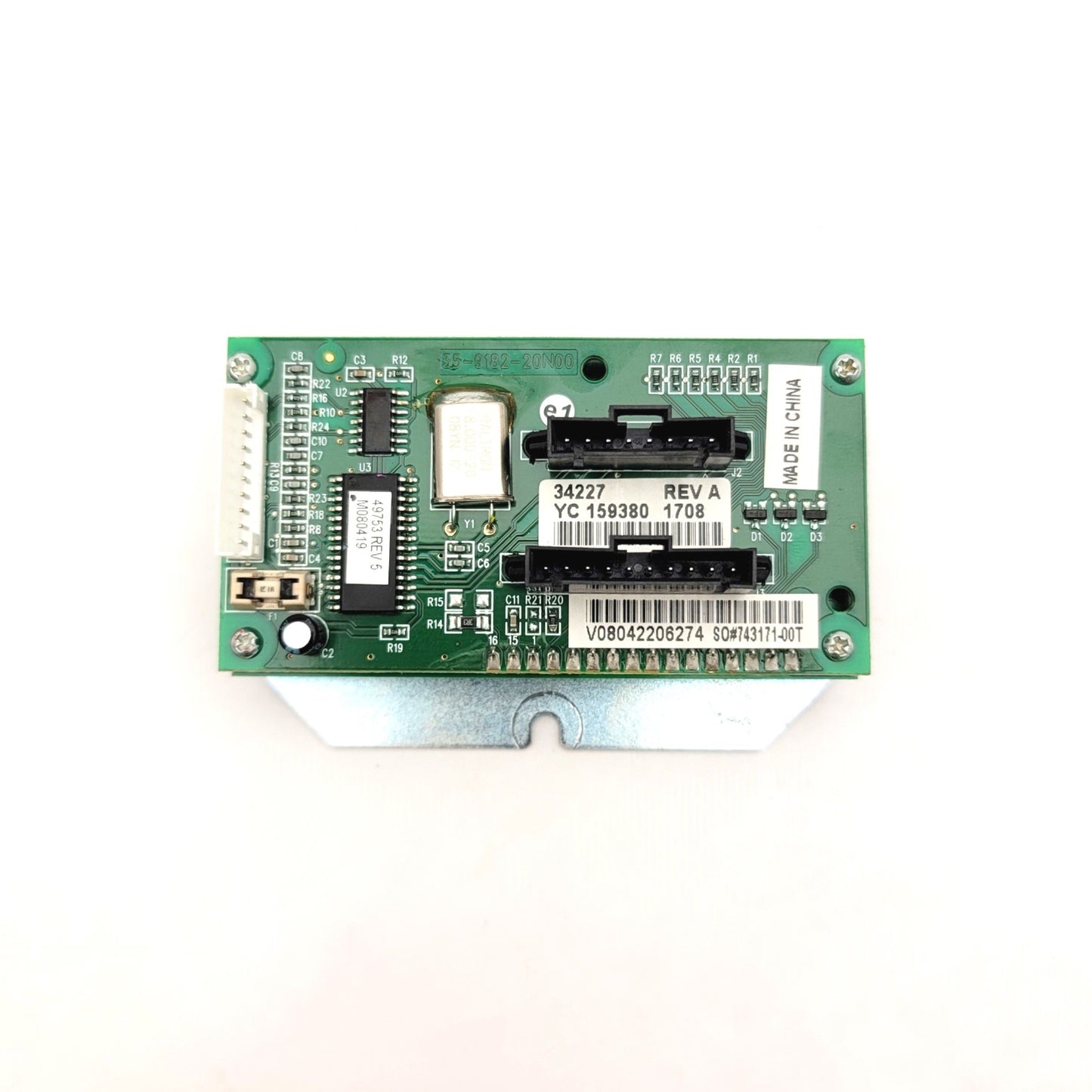 Used Zebra 34227 Rev A LCD Display Assembly With Bracket R110 140 170 220 Xi-III Plus