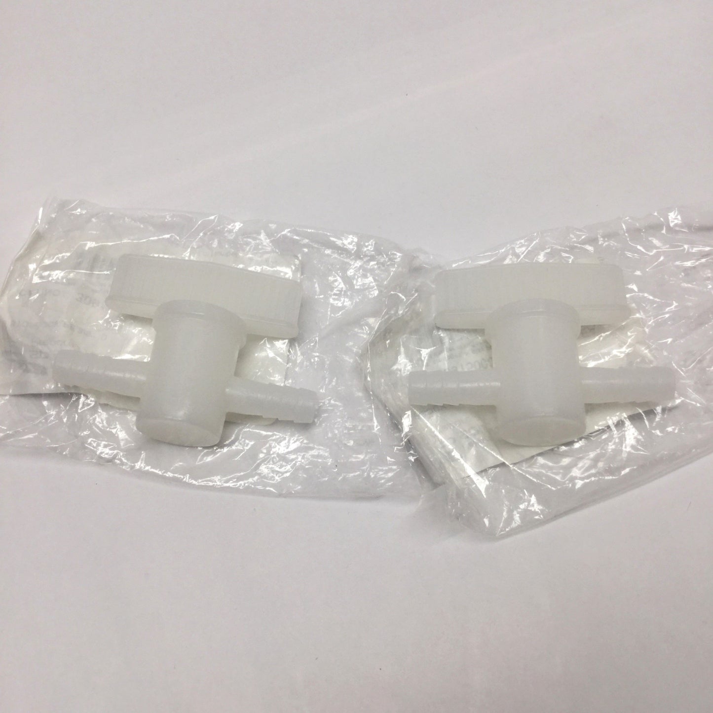 New – Open box Lot of 2 Bel-Art 309150000 Stopcock Valve 2-Way, 3/8" Tube Hose Barb Ends, 7psi