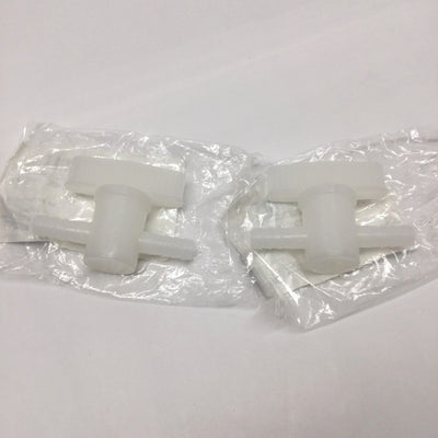 New – Open box Lot of 2 Bel-Art 309150000 Stopcock Valve 2-Way, 3/8" Tube Hose Barb Ends, 7psi