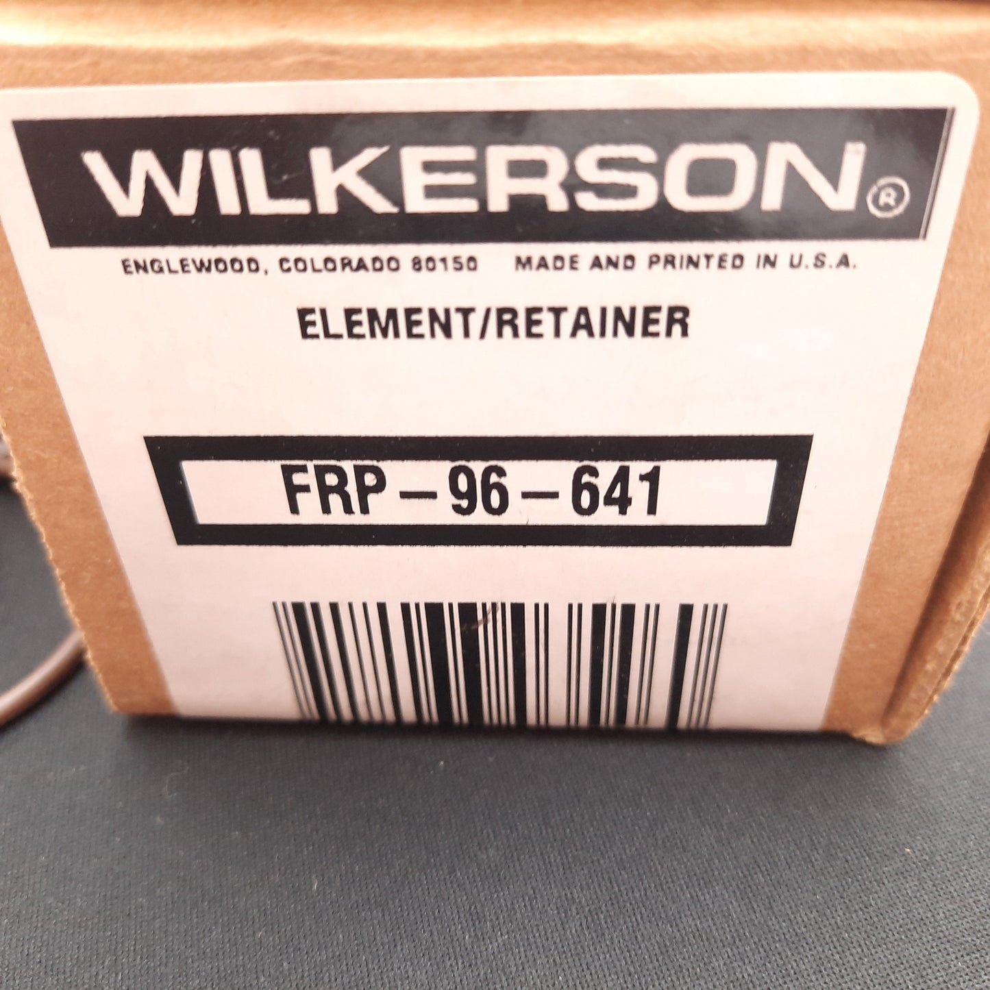 New – Open box Lot of 2 Wilkerson FRP-96-641 Filter Element / Retainer Kit, W/ 2x Spare Element