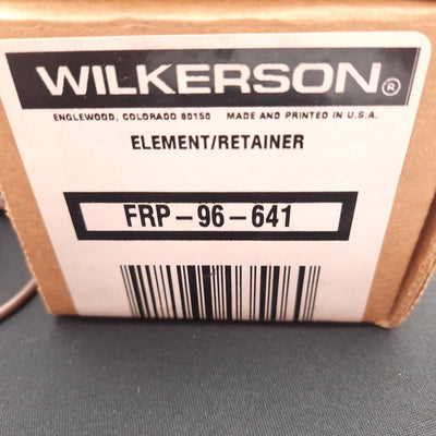 New – Open box Lot of 2 Wilkerson FRP-96-641 Filter Element / Retainer Kit, W/ 2x Spare Element