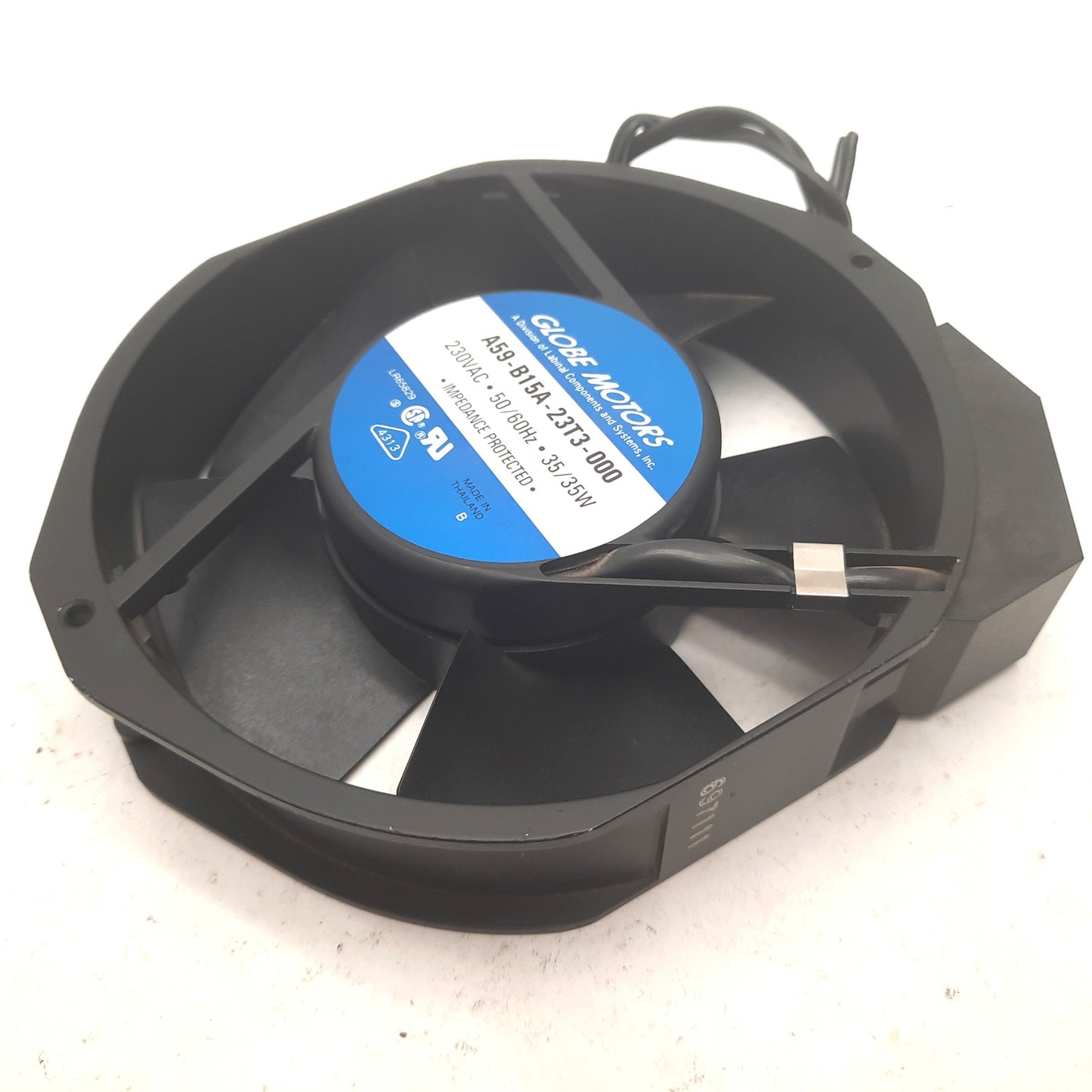 Used Global Motors A59-B15A-23T3 Fan 230VAC 35W RPM 2700/3200 177/212CFM 150x172mm