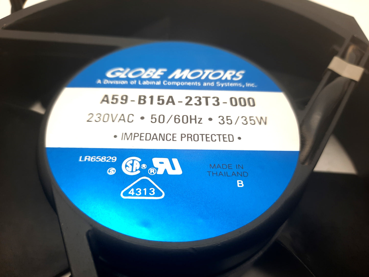 Used Global Motors A59-B15A-23T3 Fan 230VAC 35W RPM 2700/3200 177/212CFM 150x172mm