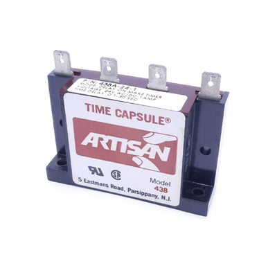 Used Artisan 438A-24-1 Time Delay Relay, 24VAC/DC, 1A, 0.1-30 Seconds Delay Range