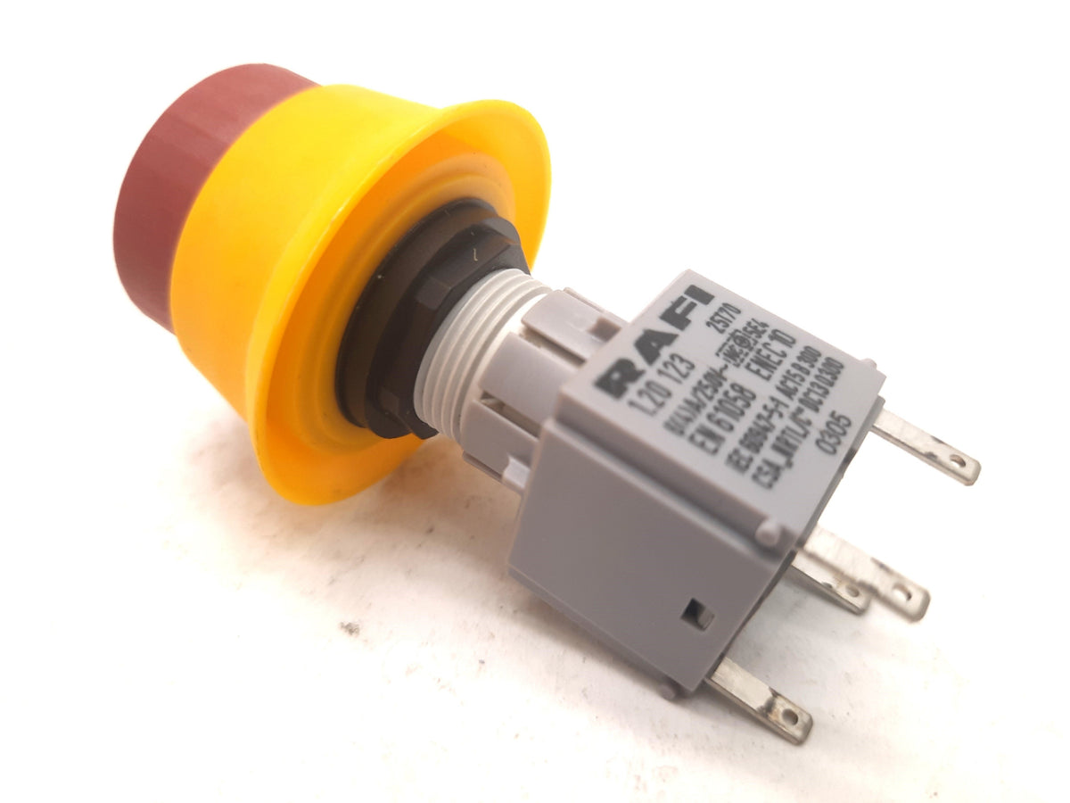 Estop Rotating Rafi Rafi 1.30.074.821/0000 E-Stop 25T70 NC Contact RAFIX 16 Round Collar ...