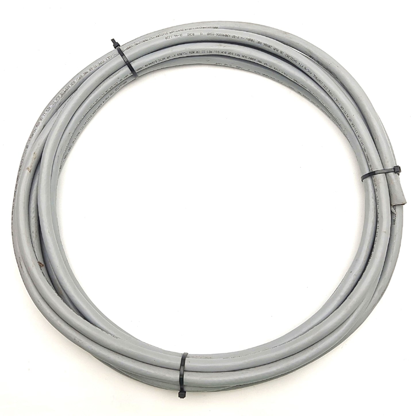 Used Lutze A3091204 Silflex Multi Conductor Flex Cable, 4 Conductor, 12AWG, 600V, 23'
