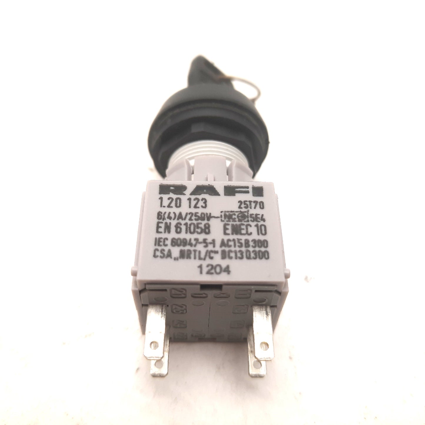 Used Rafi 1.30.076.021/0000 Keylock Switch 25T70 NC RAFIX 16 Latching Remove 0