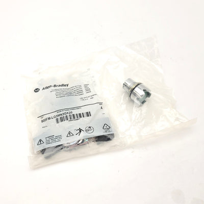 New Allen Bradley 800FM-LG3MN3GX20 Illuminated Guarded Push Button, Green, 24V