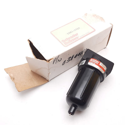 New Schrader Bellows 5841-5020 Pneumatic Filter, 250psi Max, 1/8" NPT, 5 Micron