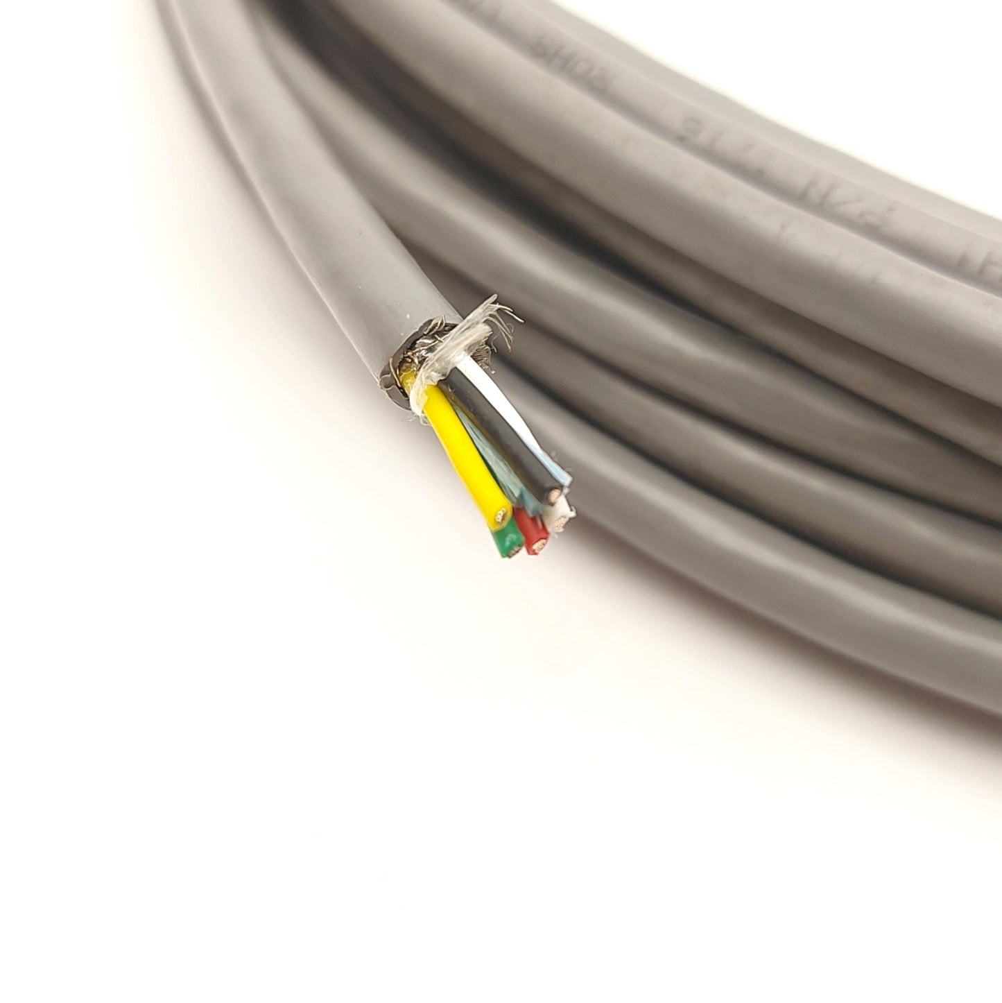 Used Alpha Wire 1716 Signal Wire, 5x 20AWG Conductor, 4.4 Twists/ft, 600V, 40' Long