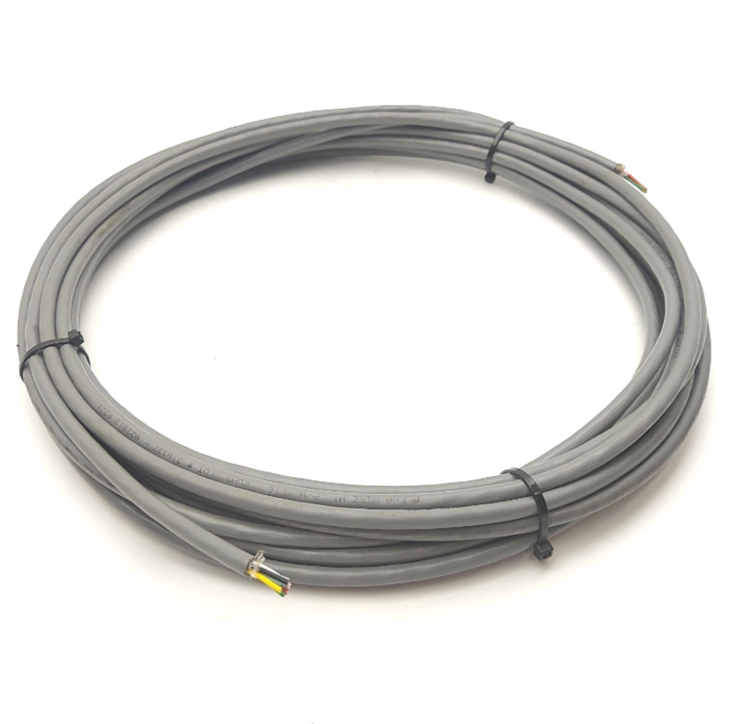 Used Alpha Wire 1716 Signal Wire, 5x 20AWG Conductor, 4.4 Twists/ft, 600V, 40' Long
