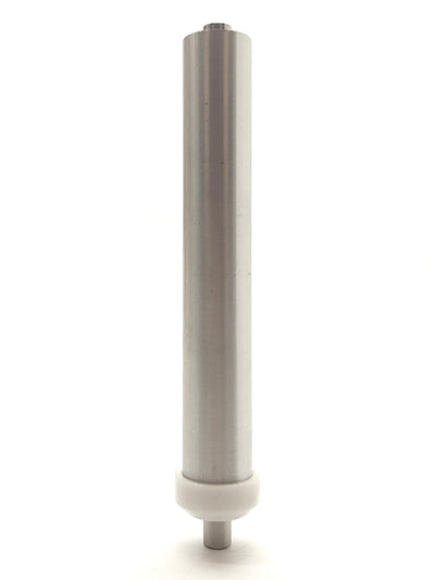 Used Aluminum Ball Bearing Roller, Ø1 1/4 x 7 1/2", Single End Mount M8 x 1.25 Thread
