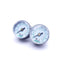 Used Lot of 2 Numatics 214-103 Pressure Gauges, 0-160 PSI, 1/8" NPT, 1.6" Diameter