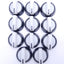 Used Lot of 11 Clear White Plastic Selector Switches/Actuators, M30x1.5 Thread