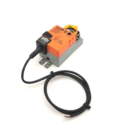 Used BELIMO LMX24-SR-F Damper Actuator 45in-lbs (5Nm) 24VAC/DC, 8x8mm Shaft, 95°
