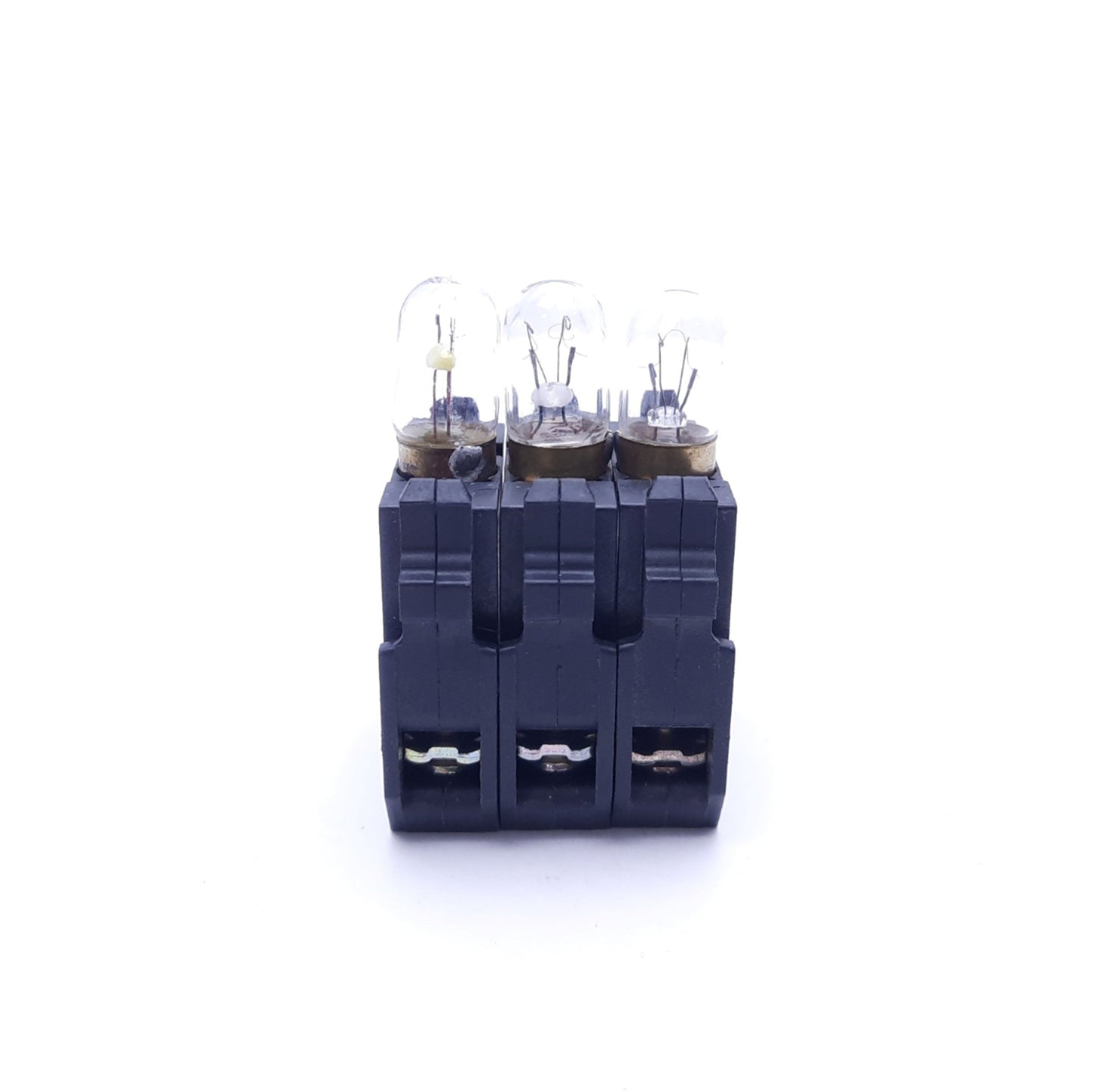 Used Lot of 3 Cutler-Hammer E22R2 Light Module Contact Blocks, 110-120V, 1.2W Lamp