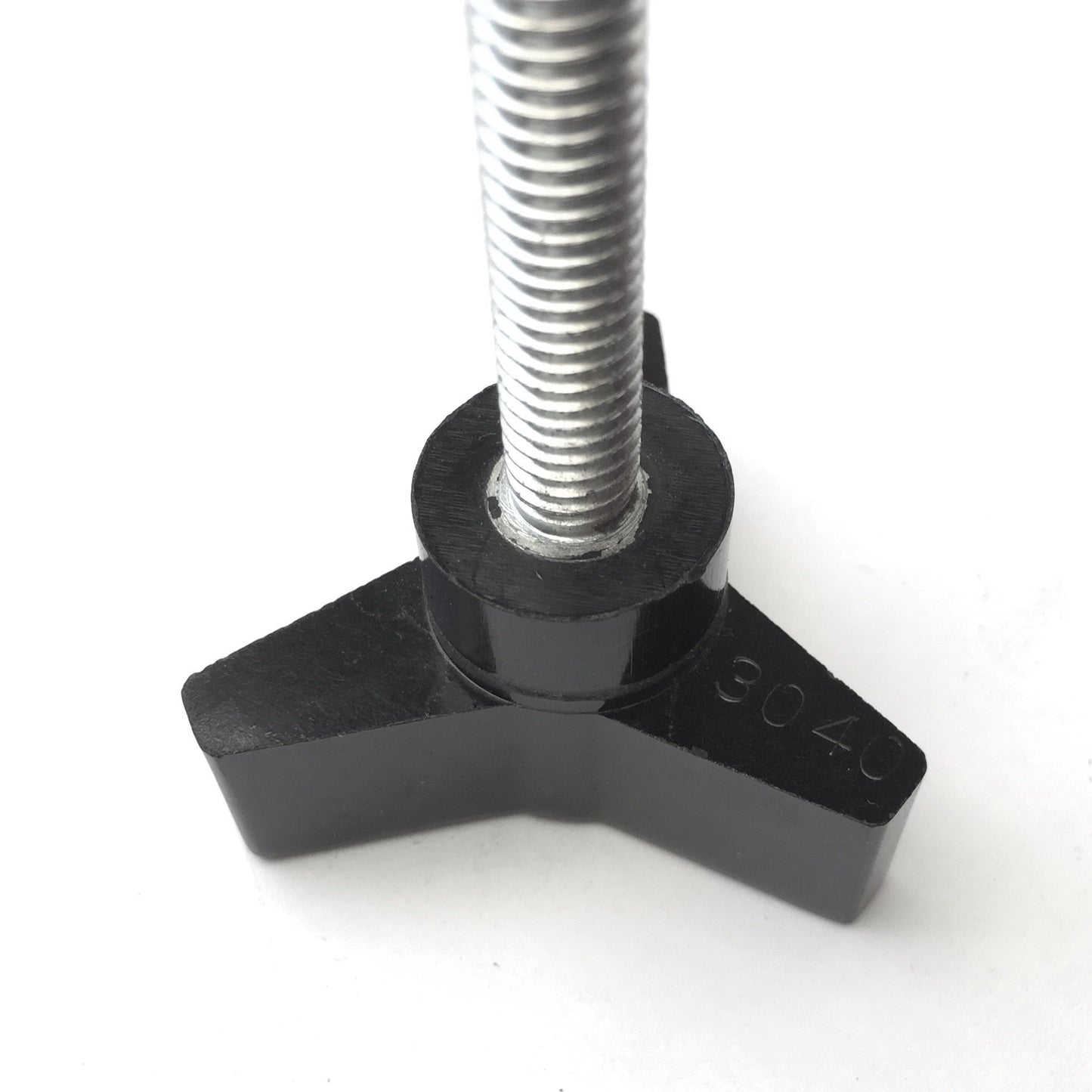 New – Open box Lot of 6 HDCo 3040 Black Three Arm Handle Knob Screw 5/16-18 Thread 1.5" Long